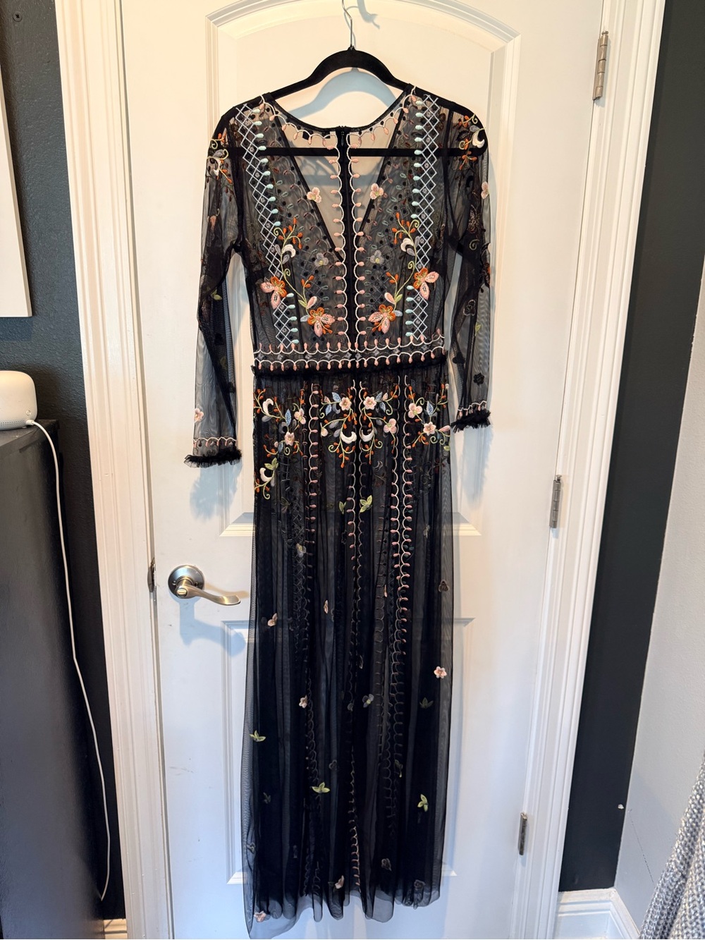 French Connection sheer maxi dress
